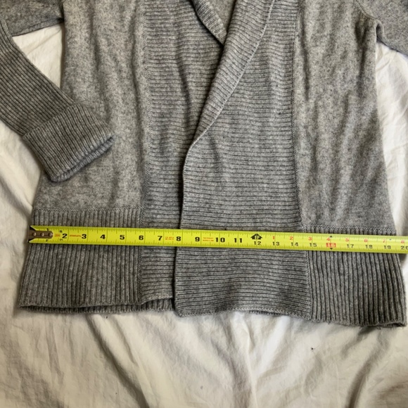 Vince Wool and Cashmere Open Front Shawl Collar Cardigan size small - Picture 6 of 11